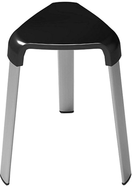 Metrashop Banyo Taburesi Alu. Siyah M-KV17-06