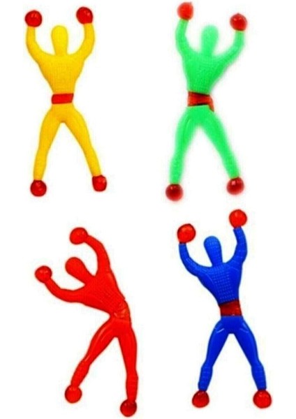 Metrashop Yapışan ve Duvara Yapışan 4'lü Ninja'lar 9cm.