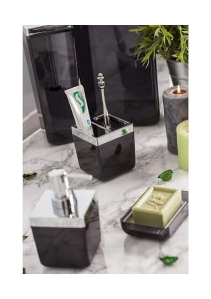 Metrashop Toskana Banyo Seti/şeffaf Siyah fiyatları