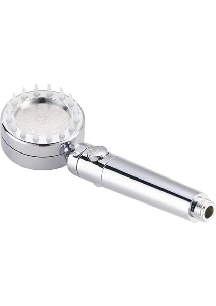 Metrashop Masajlı Çok Fonksiyonlu Ayarlanabilir Duş Başlığı El Duşu 3 Modlu Ayarlanabilir Duş Başlığı,masajlı 3 Fonksiyonlu El Dus, Handshower (Krom)