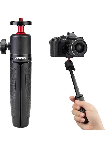 Metrashop Kompakt Kamera Tripod, Mini Tripod, 1/4 Inç Vida, Taşınabilir Seyahat Tripodu Akıllı Telefon Sony Canon Için