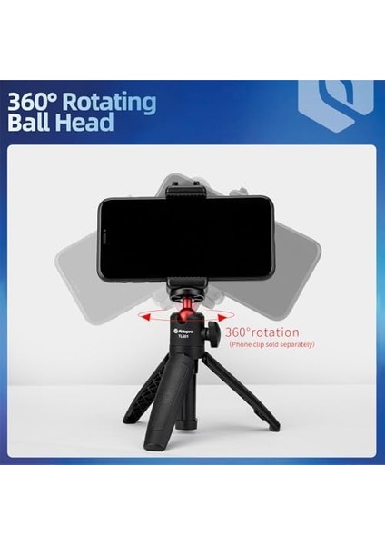 Metrashop Kompakt Kamera Tripod, Mini Tripod, 1/4 Inç Vida, Taşınabilir Seyahat Tripodu Akıllı Telefon Sony Canon Için modelleri