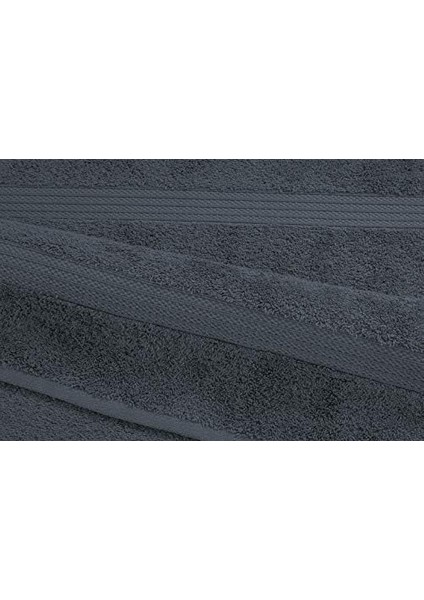 Metrashop Mürdüm Madame D'or Paris, Lüks 2 Banyo Havlusu, 2 El Havlusu ve 4 Mutfak Havlusu, Ring Pamuklu Banyo Için Yüksek Emici Havlu, Duş Havlusu 8 Parça Havlu Seti (Gri)