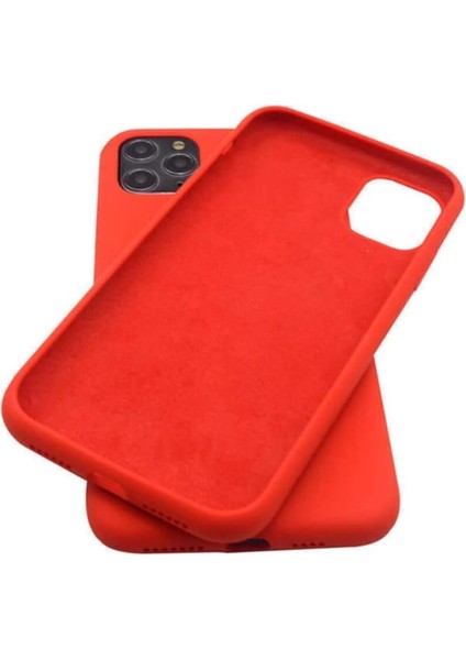 11147 Apple iPhone 11 Pro ile Uyumlu Kılıf, Silk, Silikon, Kırmızı