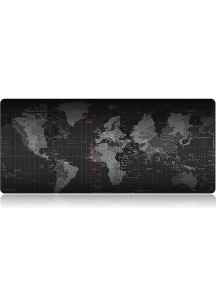 Metrashop Dünya Haritalı 70X30 cm Mouse Pad Kaymaz Oyuncu Büyük Boy