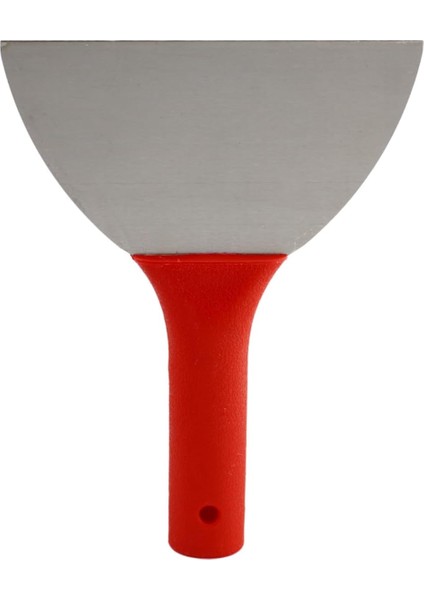 Metrashop Plastik Saplı Metal Spatula Sıva Duvar Macun Boya Kazıma Ispatulası 18 cm Takılabilir Sap