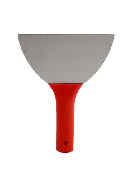 Metrashop Plastik Saplı Metal Spatula Sıva Duvar Macun Boya Kazıma Ispatulası 18 cm Takılabilir Sap