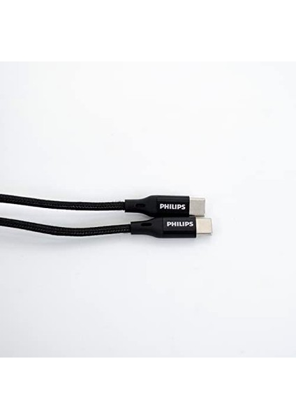 Metrashop DLC5531C C To C Şarj Kablosu, 480 Mbps, Siyah Örgülü- Kutu