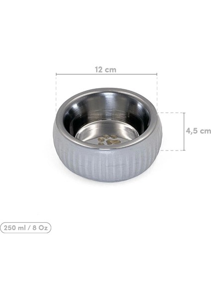 Mikopet Organik Seramik Mama Kabı Gri fiyatları