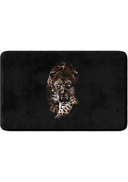 Metrashop Sevimli Tasarımlı Mikrofiber Banyo Paspası, Kaymaz Taban, Makinede Yıkanabilir (149_BPSM, 40 x 60)