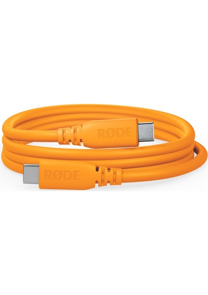 Metrashop SC27 Superspeed Usb-C - Usb-C Kablosu, 5gbps ve 60W Güç Kaynağına Kadar Hızlı Veri Aktarımı Için (2m, Turuncu)