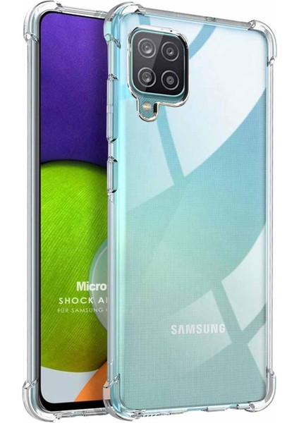 Samsung Galaxy M22 Için Kılıf Shock Absorbing Şeffaf [Samsung Galaxy M22 ile Uyumlu Kılıf - Şeffaf]