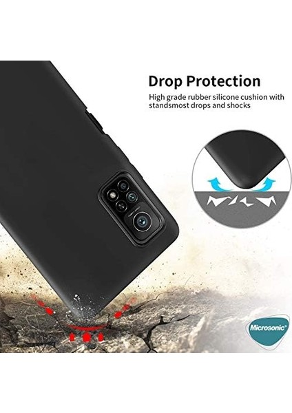 Matte Silicone Xiaomi Mi 10T Pro Için Kılıf Lacivert [mi 10T Pro ile Uyumlu Kılıf - Lacivert]