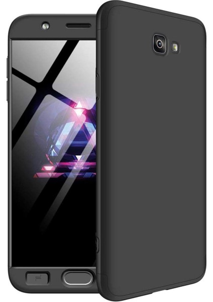 Samsung Galaxy J7 Prime Kılıf Double Dip 360 Protective Siyah