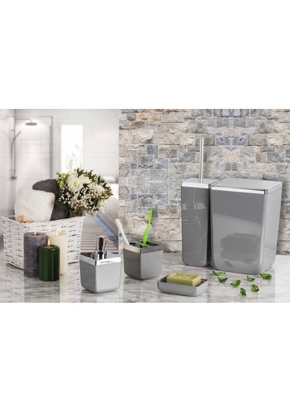 Metrashop Toskana Banyo Seti/gri