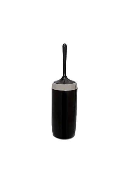 Metrashop Lima Xl Krom Dekorlu Banyo Seti/siyah
