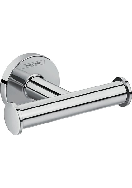 Metrashop Logis Universal Havlu Askısı (Çift Kanca, Banyo Aksesuarı) Krom