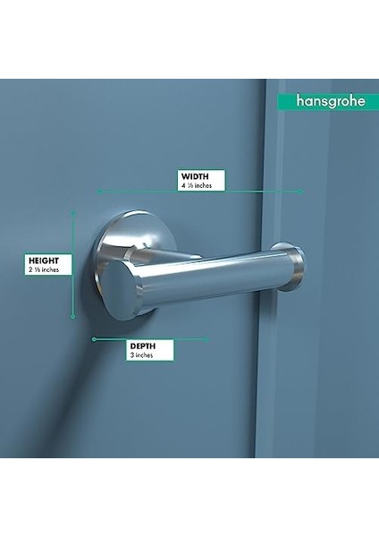 Metrashop Logis Universal Havlu Askısı (Çift Kanca, Banyo Aksesuarı) Krom fiyatları