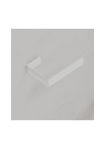 Metrashop Metal Beyaz Yapışkanlı Tuvalet Kağıtlık, Yapışkanlı Wc Kağıtlık, Tuvalet Kağıdı Askısı 3m Yapışkanlı Tasarım