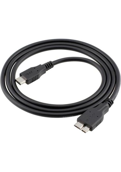 Metrashop USB Type C To Micro USB 3.0 Taşınabilir HDD Hard Disk Kablosu 1m (1 Metre)