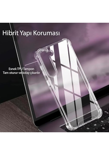 Samsung Galaxy S24 Uyumlu Kenar ve Darbe Korumalı Anti Shock Darbe Emici Şeffaf Silikon Tpu Clear Kılıf Transparent modelleri