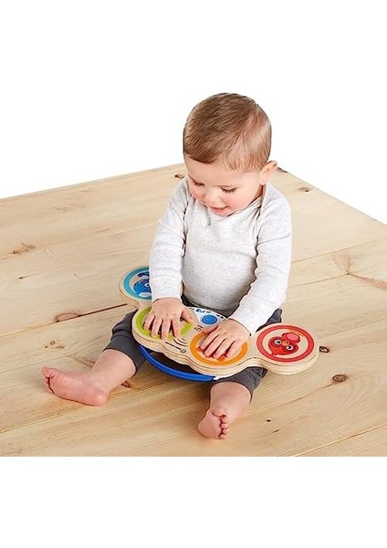 Metrashop Einstein Magic Touch Ahşap Davul Müzikli Oyuncak, 6 Ay ve Üzeri