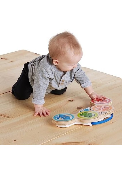 Metrashop Einstein Magic Touch Ahşap Davul Müzikli Oyuncak, 6 Ay ve Üzeri
