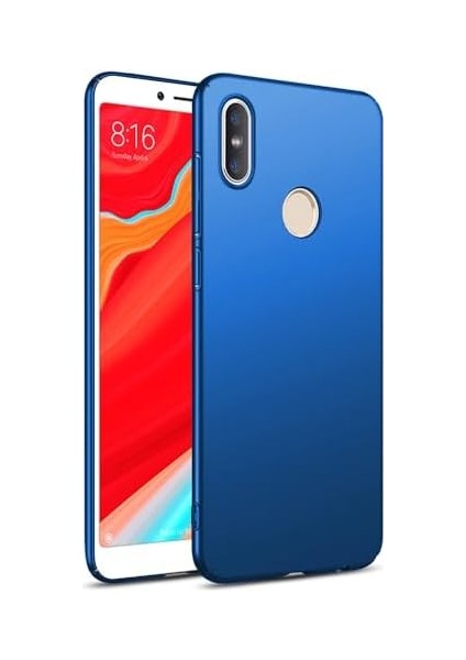 Xiaomi Redmi S2 Uyumlu Sert Rubber Silikon Kılıf (Mavi)