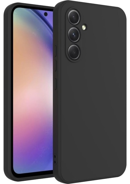 Metrashop Trend Galaxy A16 Uyumlu Lansman Liquid Silicone Kılıf Şok Emici Full Kasa Koruma Sağlayan Kılıf (Siyah)