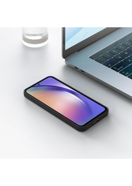 Metrashop Trend Galaxy A16 Uyumlu Lansman Liquid Silicone Kılıf Şok Emici Full Kasa Koruma Sağlayan Kılıf (Siyah)