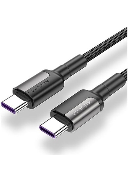 Metrashop Type C Type-C Pd 60W Qc 4.0 Hızlı Şarj ve Data Kablosu Siyah