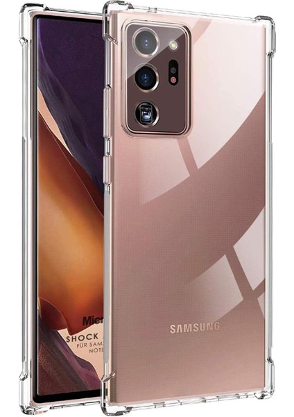 Shock Absorbing Için Kılıf Samsung Galaxy Note 20 Ultra Şeffaf [Samsung Galaxy Note 20 Ultra ile Uyumlu Kılıf - Şeffaf]