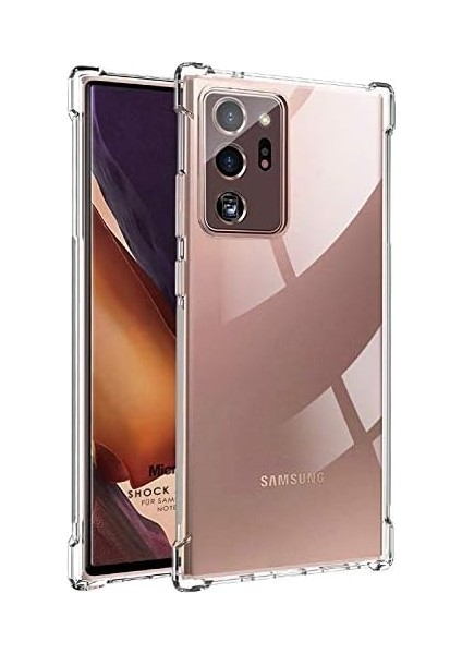 Shock Absorbing Için Kılıf Samsung Galaxy Note 20 Ultra Şeffaf [Samsung Galaxy Note 20 Ultra ile Uyumlu Kılıf - Şeffaf]