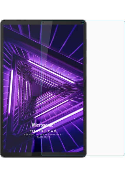 Metrashop Tab M10 Plus TB-X606F 10.3" (ZA5T0215TR) Tempered Glass Screen Protector [tab M10 Plus TB-X606F ile Uyumlu Kılıf - Şeffaf]
