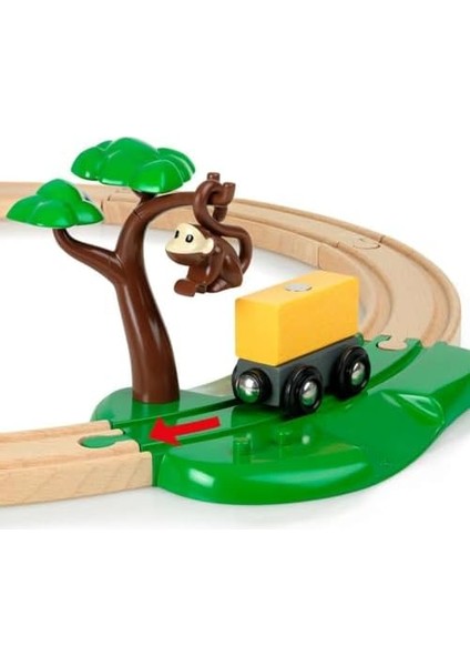 Metrashop 33720 Safari Treni Seti, Çok Renkli