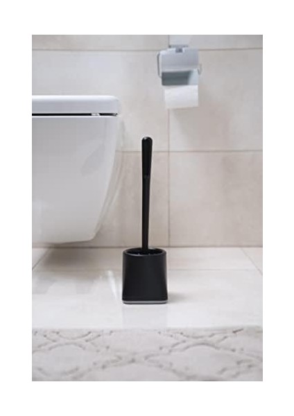 Metrashop Home Silikon Klozet Wc Tuvalet Fırçası Siyah Kare