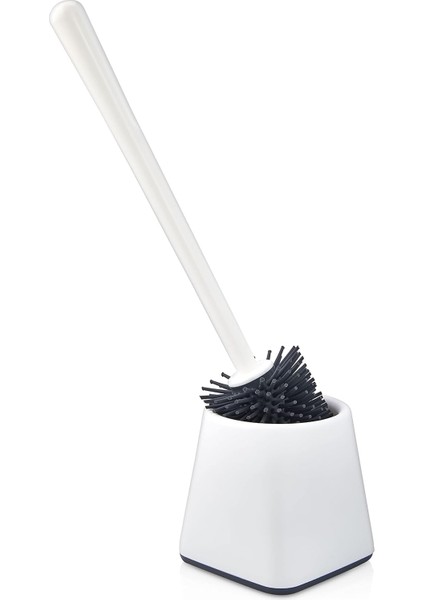Metrashop Home Silikon Wc Tuvalet Banyo Fırçası Klozet Fırçası Beyaz Kare
