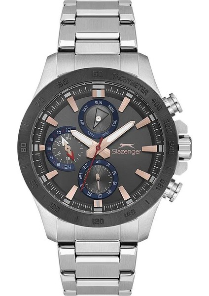 SL.09.2482.2 Serisi Gümüş Renk Paslanmaz Çelik Spor Tasarım Erkek Kol Saati modelleri