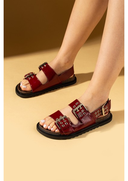 3 Ayarlanabilir Tokalı Rahat Kalıp Kadın Terlik 024-1003-25RUGAN modelleri