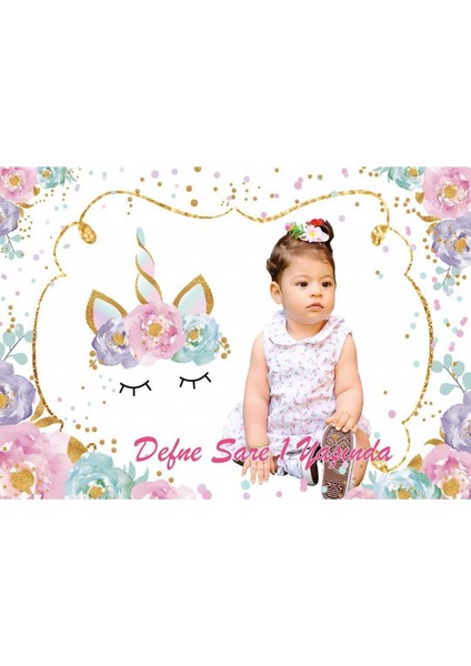 Unicorn Kişiye Özel Afiş 2 30X42 Pvc Kaplı