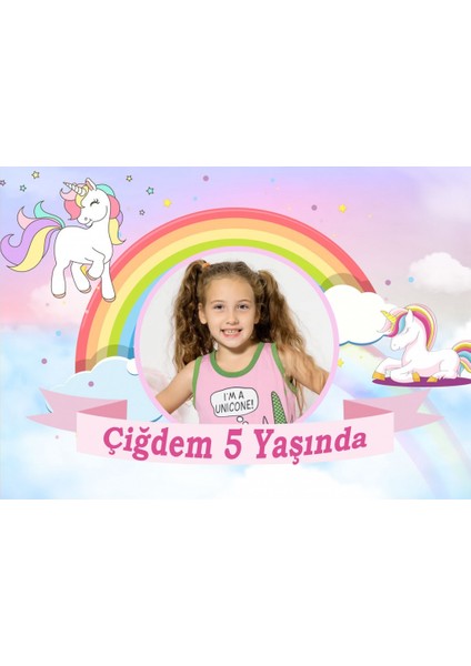 Unicorn Kişiye Özel Afiş 30X42 Pvc Kaplı HDTS120