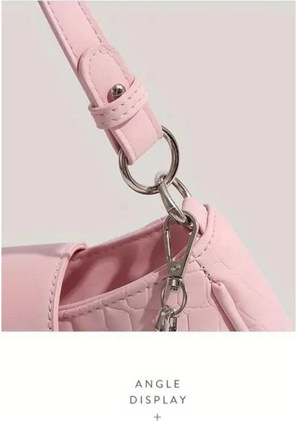 Pembe Kalp Günlük Omuz Ve Sırt Çantası - Şık Ve Kullanışlı