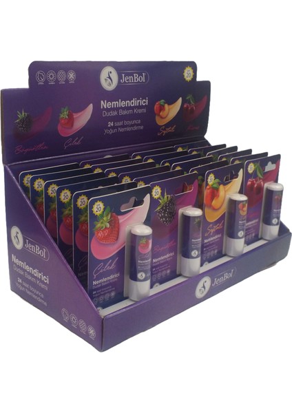 Jenbol Lip Balm Karma Stant 24'lü