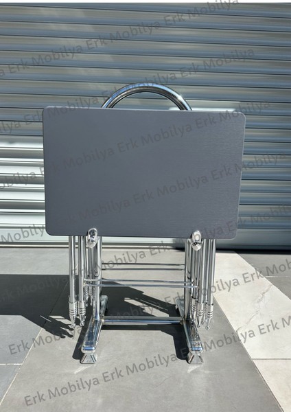 (Düz Antrasit Gri) Çanta Sehpa, Sehpa, Zigon 4lü fiyatları