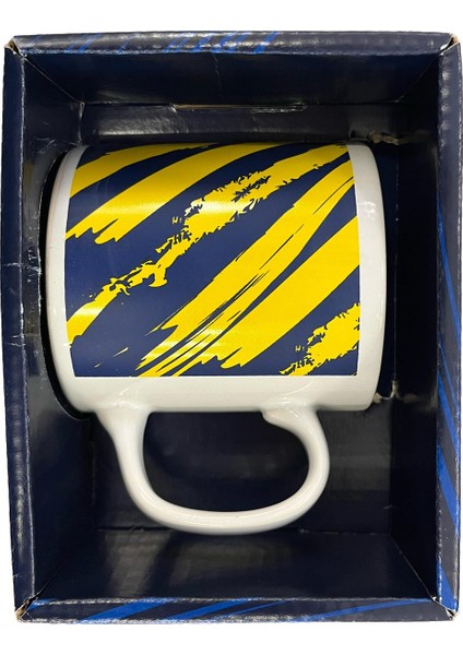 Lisanslı Kupa Lacivert Logolu Mug Hediyelik Ahşap Kutulu