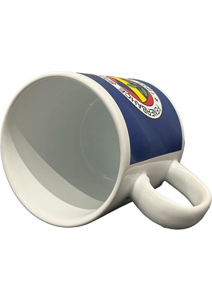 Lisanslı Kupa Lacivert Logolu Mug Hediyelik Ahşap Kutulu