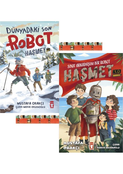 2.sınıf-Dünyadaki Son Robot Haşmet 2.0,sınıf Arkadaşım Bir Robot-Haşmet 1.0 (9kitap) Mustafa Orakçı