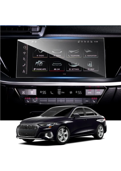 Audi Rs3 2021-2024 Model 10.1 Inç Multimedya Navigasyon Uyumlu 9h Nano Ekran Koruyucu