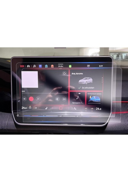 Volkswagen Golf Impression 2024 Model 10.3 Inç Multimedya Navigasyon Uyumlu 9h Nano Ekran Koruyucu