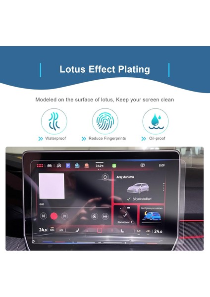 Volkswagen Golf Impression 2024 Model 10.3 Inç Multimedya Navigasyon Uyumlu 9h Nano Ekran Koruyucu fiyatları